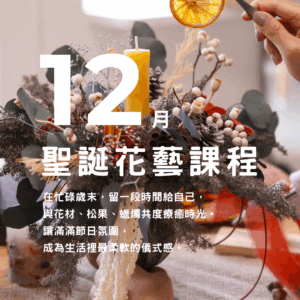 不凋乾燥花課程|12月聖誕花藝班